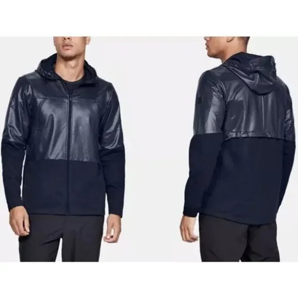 Under Armour Men's Unstoppable Storm Blue Shell  Jacket Size XL NWT
